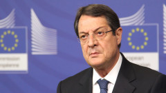 CAPTION CORRECTION OF GRAMMAR  Cypriot President Nikos Anastasiadis addresses the media after his meeting with European Commission President Jose Manuel Barroso, at the European Commission headquarters in Brussels, Thursday, May 23, 2013. (AP Photo/Yves Logghe)